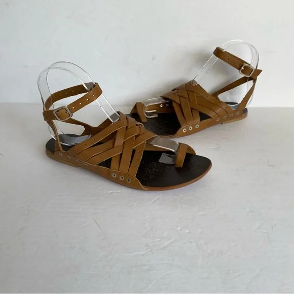 Free People Tan Strappy Sandals - Picture 4 of 11